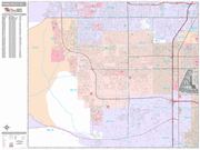 Spring Valley Wall Map Premium Style